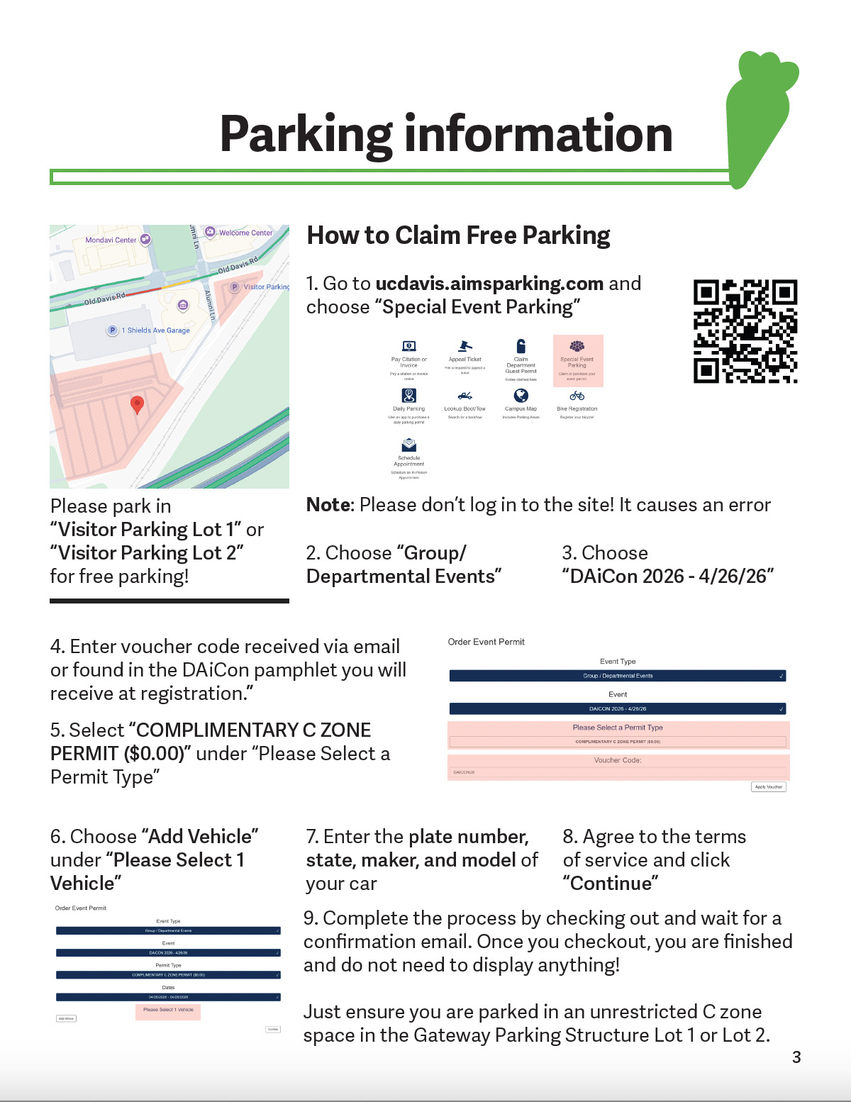 parking info